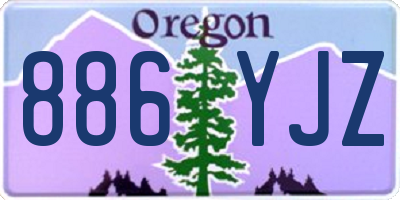 OR license plate 886YJZ