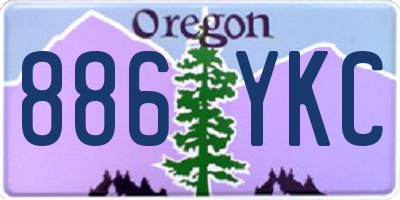 OR license plate 886YKC