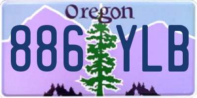 OR license plate 886YLB