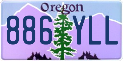 OR license plate 886YLL