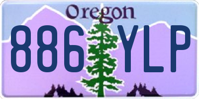 OR license plate 886YLP