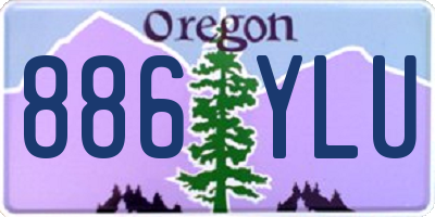 OR license plate 886YLU