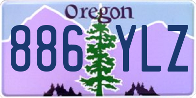 OR license plate 886YLZ