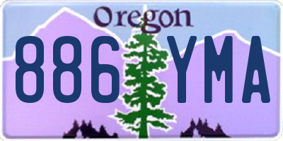 OR license plate 886YMA