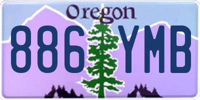 OR license plate 886YMB