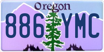 OR license plate 886YMC