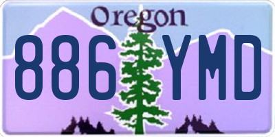 OR license plate 886YMD