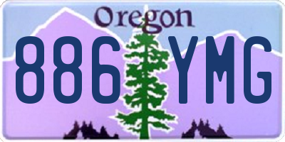 OR license plate 886YMG