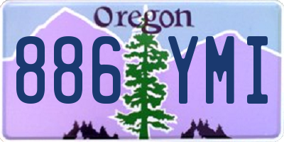 OR license plate 886YMI