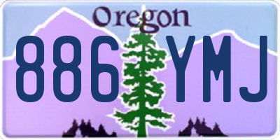 OR license plate 886YMJ