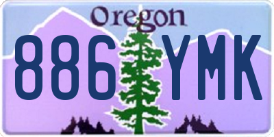 OR license plate 886YMK