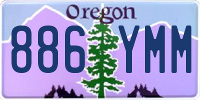 OR license plate 886YMM