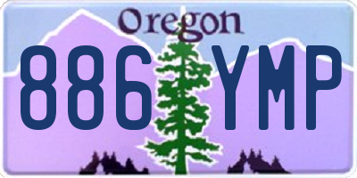 OR license plate 886YMP