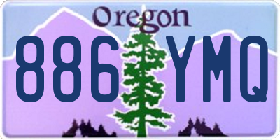 OR license plate 886YMQ