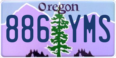 OR license plate 886YMS