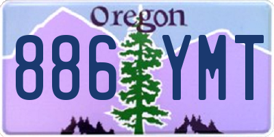 OR license plate 886YMT