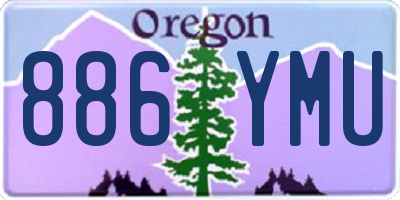 OR license plate 886YMU