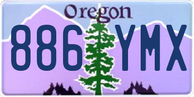 OR license plate 886YMX