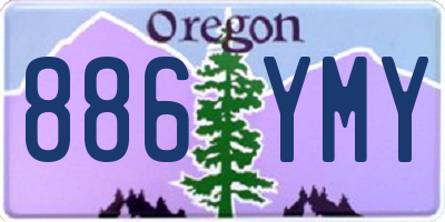 OR license plate 886YMY