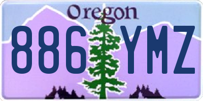 OR license plate 886YMZ