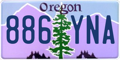 OR license plate 886YNA