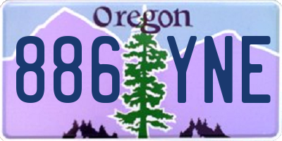 OR license plate 886YNE