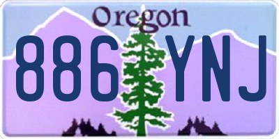 OR license plate 886YNJ