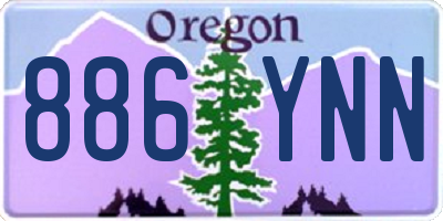 OR license plate 886YNN