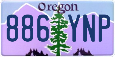OR license plate 886YNP