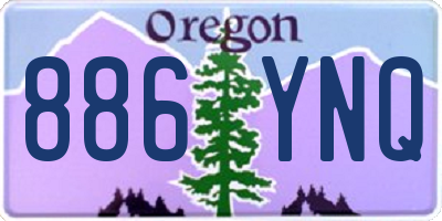 OR license plate 886YNQ