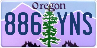 OR license plate 886YNS