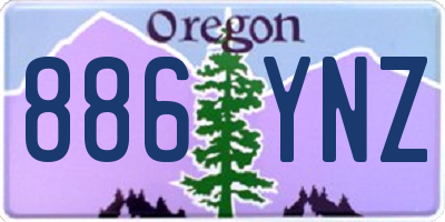 OR license plate 886YNZ