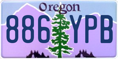 OR license plate 886YPB