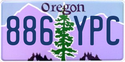 OR license plate 886YPC
