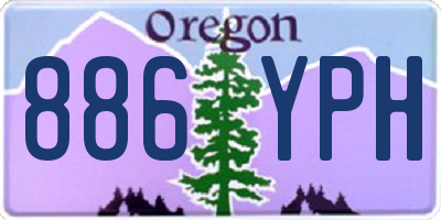 OR license plate 886YPH