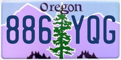 OR license plate 886YQG