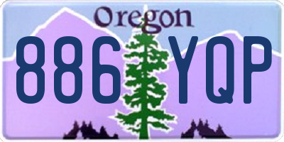 OR license plate 886YQP