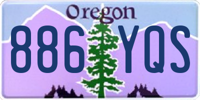 OR license plate 886YQS