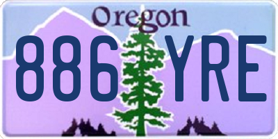 OR license plate 886YRE
