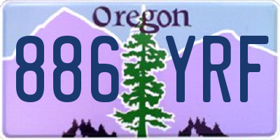 OR license plate 886YRF