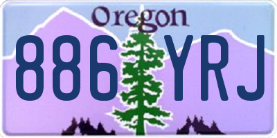OR license plate 886YRJ