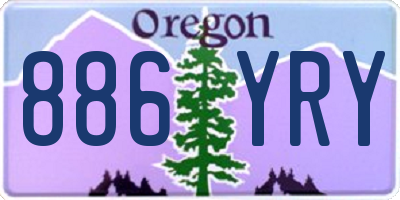 OR license plate 886YRY