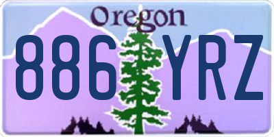 OR license plate 886YRZ