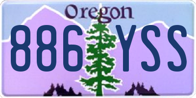 OR license plate 886YSS