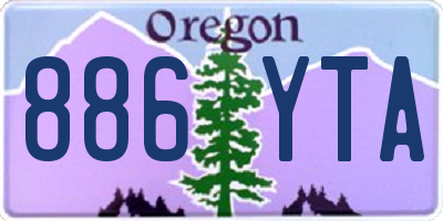 OR license plate 886YTA