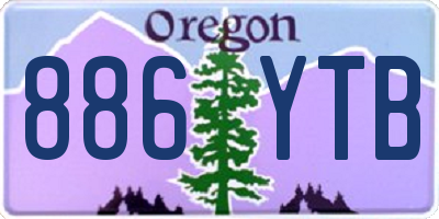 OR license plate 886YTB