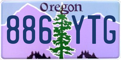 OR license plate 886YTG