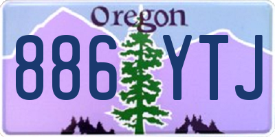 OR license plate 886YTJ