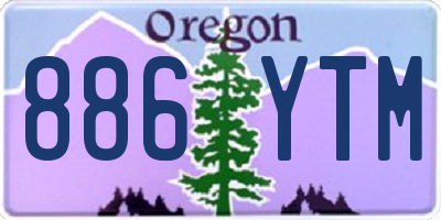 OR license plate 886YTM
