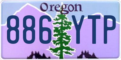 OR license plate 886YTP